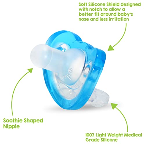 RaZbaby JollyPop Baby 0-3m cucla Plus 4 pakovanje za novorođenčad & amp; Babies - Meki BPA Besplatni medicinski