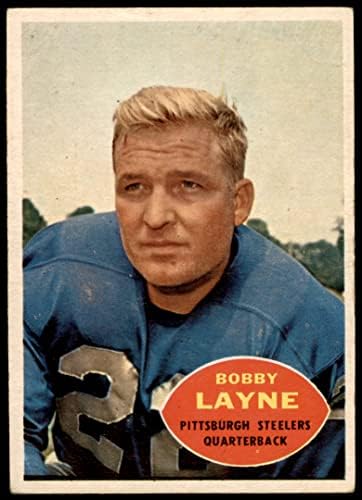 1960. topps 93 Bobby Layne Pittsburgh Steelers Dean's Cards 2 - Dobri Steelers