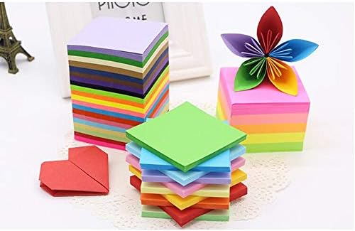 Upstore 100 listovi 8 x 8 inča 10 boja Origami papir ručno rađen dvostrani preklopni papir četvorni papir