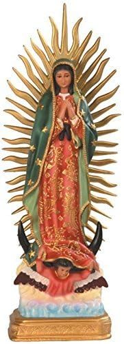 23,5 inčnog crvenog i zlata naša dama GUADALUPE Vjerska figurica