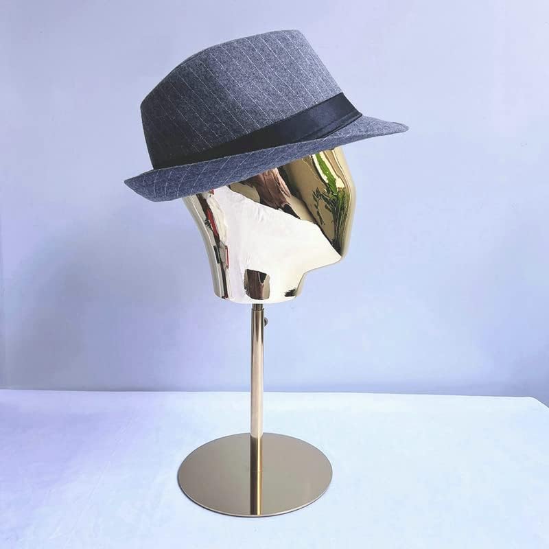 21-inčna Podesiva perika sa glavom od manekena za izradu glave u starinskom stilu metalna perika sa šeširom