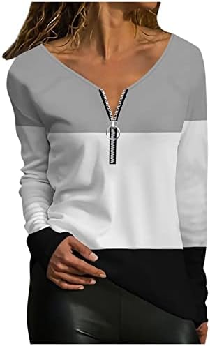 Ženska ležerna kosina kosovke pulover Duks nepravilna prugasta majica s dugim rukavima Top ženskih polo