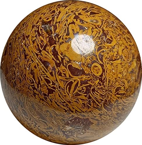 Aldomin® Mariam Jasper Calligrafy sfera zacjeljivanje kristala prirodna energizirana kakra reiki kamen