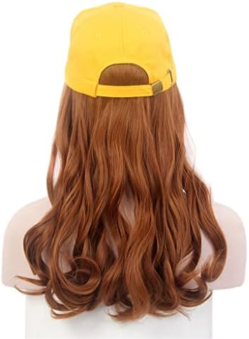 Kupite modne ženske kape, kape za kosu, žute bejzbol kape, perike, duge kovrdžave smeđe perike, šešire