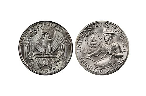 1970 D & 1976 S Washington Quarter 25C BU 2 Set novčića Album Rijetka banke Detalj Superb sjajan Nepričatnički Gem Izbor SAD-a