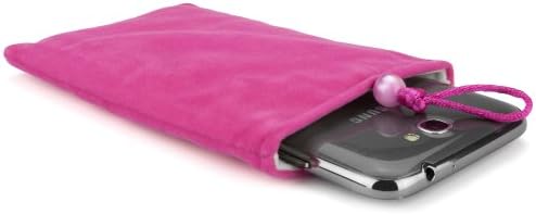Boxwave futrola za Garmin Nuvi 2539lmt - baršunasta torbica, rukav od meke velur tkanine sa vezicom za Garmin Nuvi 2539lmt - Cosmo Pink