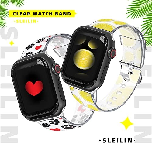 Kompatibilan je za jelly bistri Apple Watch bend za žene 38mm 40mm 41mm, 42mm, 44mm 45mm 49mm, žene Crystal Sport Band kompatibilan za IWATCH Apple Watch serija ultra 8 7 6 5 4 3 2 1 se