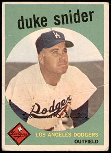1959 FAPPS # 20 vojvoda Snider Los Angeles Dodgers Fair Dodgers