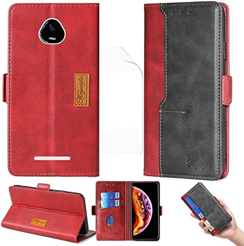 SCHOK Volt SV55 Case + Film Meki TPU zaštitnik ekrana Telefon Flip Case za SCHOK SV55 SV55216 Stand Case Cover Red