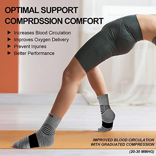 Neenca kompresijske čarape, medicinske atletske čarape za gležnjeve za oporavak od povreda & Pain Relief, Sportska zaštita-1 par, 20-30 mmhg