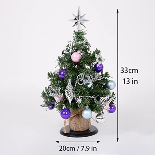 FIFOOR stolni božićni ukrasi stablo bez svjetla, 13 '' Mini umjetni Xmas Xmas za dječju sobu, ured, spavaću sobu, sretan Božić