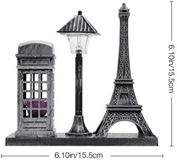 Sewroro Eiffelov toranj Tabela dekor Eiffelov toranj lampa Vintage Paris Eiffelov toranj dizajn noćno svjetlo Art Craft Kip model ukrasi za ured Home desktop ukras Eiffelov toranj Kip
