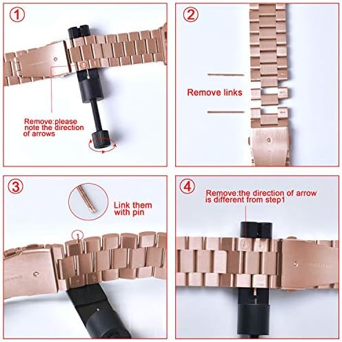 Proatl Metal Buckle Clasp Bands Kompatibilan sa Apple Watch Bands 42mm 44mm 45mm 49mm 38mm 40mm 41mm, čvrsti nehrđajući čelik Zamjena za zamjenu iWatch remena za seriju ultra se 8 7 6 5 4 3 2 1