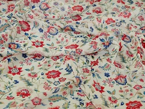 Liberty London Eva Belle Regent Silk šifon tkanina rumenilo-po metru