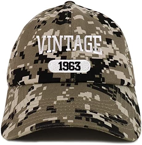 Moderna prodavnica odjeće Vintage 1963 vezena 60. rođendan opuštena pamučna kapa