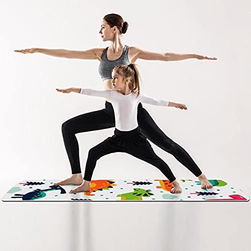 6mm Extra debeli Yoga Mat, slatka crtani dinosaurusi Print Eco-Friendly TPE vježbe Mats Pilates Mat sa za