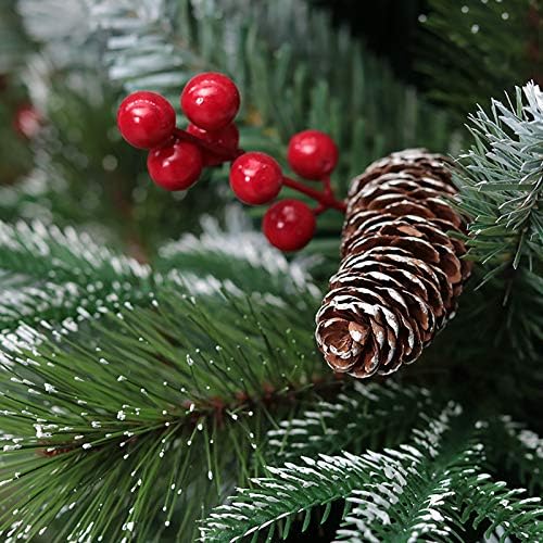 Dulplay 9,8ft PVC igle ukras Božićno drvce, vrhunsko zglobno veštačko stablo, sa metalnim štandom borove