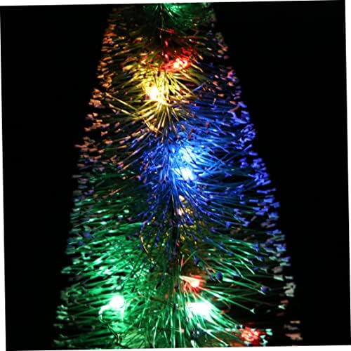 Stol top božićno drvce sa svjetlima Božić mini dekora za mini stablo minijaturno stablo sa svjetlosnim XMAS