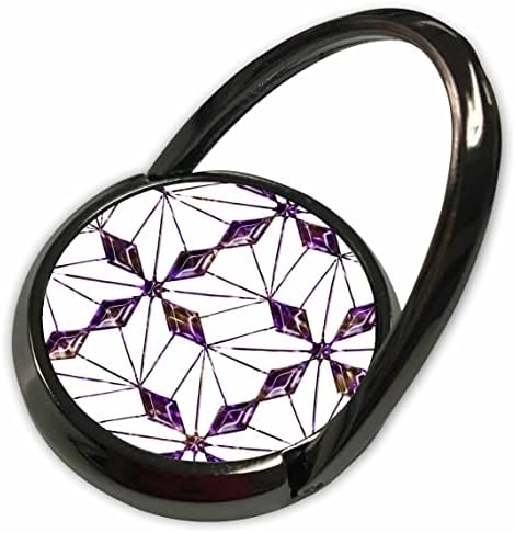 3Droza Prilična ljubičasta slika draguljastog geometrijskog uzorka - telefonske prstenove