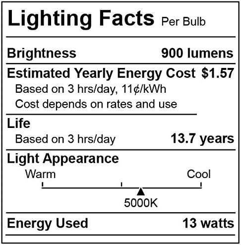AmeriLuck 5000k dnevna svjetlost Vanjska Par38 LED sijalica za poplave, 90W Equiv. 13W bez zatamnjivanja