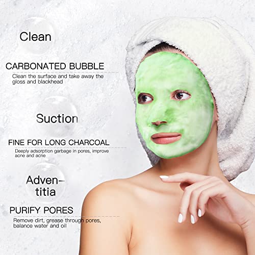 Disunie zeleni čaj & maske za lice sa mjehurićima meda, dubinsko čišćenje & amp; Odčepljuje pore maske za