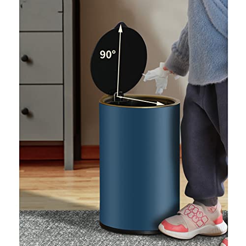 Ditudo smeće limenke Kante za kućne kante za smeće može okružiti čelične kante za kante za reciklažu s poklopcem za dnevnu sobu spavaća soba kuhinjski ured za dječju sobu / e / 12l