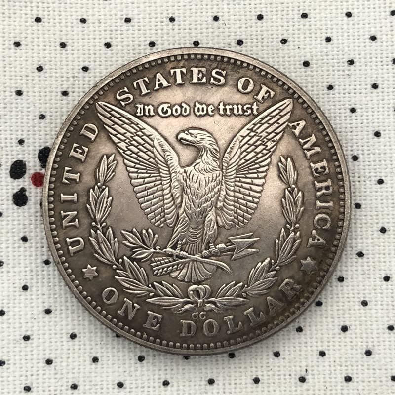Qingfeng 38mm Antique Silver Dollar Coin American Morgan Tramp Coin 1890cc Craft 47