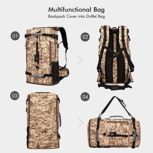 WITZMAN Digitalni Camo ruksak za muškarce konvertibilni putni ruksak Duffle torba Fit 17 inčni laptop Carry