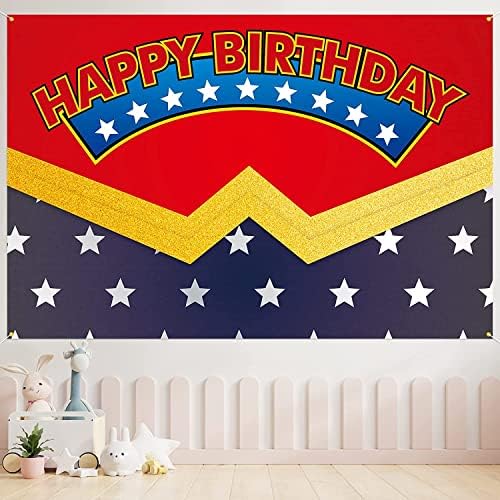 Na superheroj rođendan pozadina Banner Red Happy Birthday Tema Party Dekoracije Super heroj fotografije