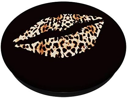 Hladne usne poljubi me leopard gepard Print Popsockets Popgrip: Zamljivanje hvataljka za telefone i tablete