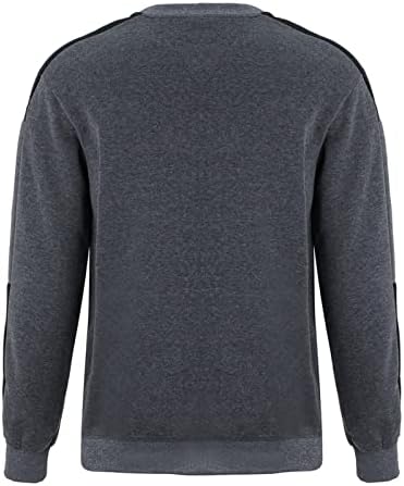 XXBR dugih rukava za muške, bočni prugasti patchwork crewneck pulover Jesen zimski sportski labavi ležerni vrhovi