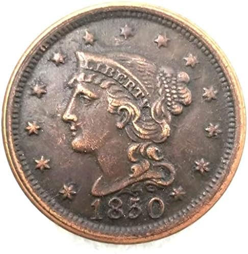1850. besplatna replika prigodni novčić Sjedinjene Države prigodni kovanica Nepričelačka lutajući nikl ujedinjene