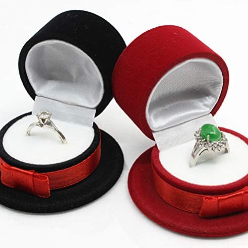 BESPORTBLE 2kom Božić šešir prsten kutija kreativni poklon pakovanje kutija Božić nakit kutija Božić dekoracije