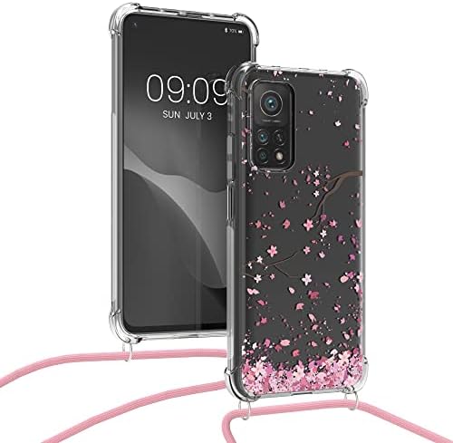 KWMobile Crossbody Case kompatibilan sa Xiaomi mi 10t / mi 10t Pro Case Case - Cherry Cvjetovi ružičaste