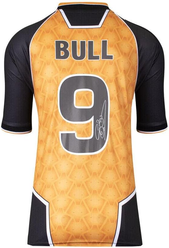 Steve Bull potpisao je košulju Wolverhampton Wanderers - 1996, broj 9 autogram - autogramirani nogometni
