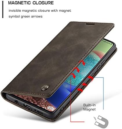 Haii Moto G Stylus futrola, preklopna kožna torbica za novčanik sa utorom za kreditnu karticu i zaštitnim
