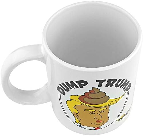Prilično čudno novine DUMP urnebesno smiješno Anti Trump Standard novost kafa šolja, jedna veličina