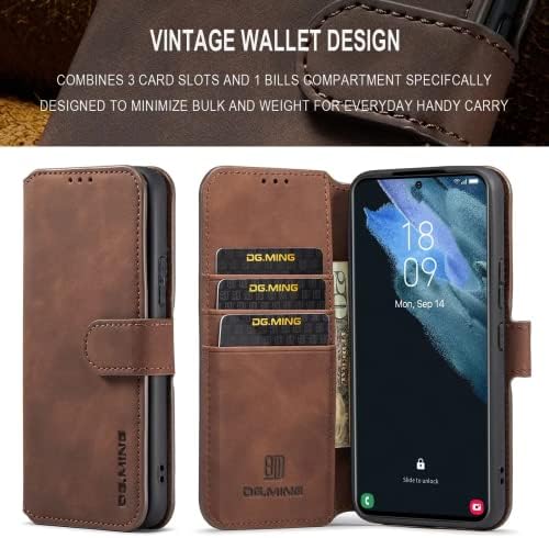 Beltbe kafa Retro novčanik stil Flip Lanyard telefon slučaj sa karticom klip za Samsung Galaxy A71 A72 A73