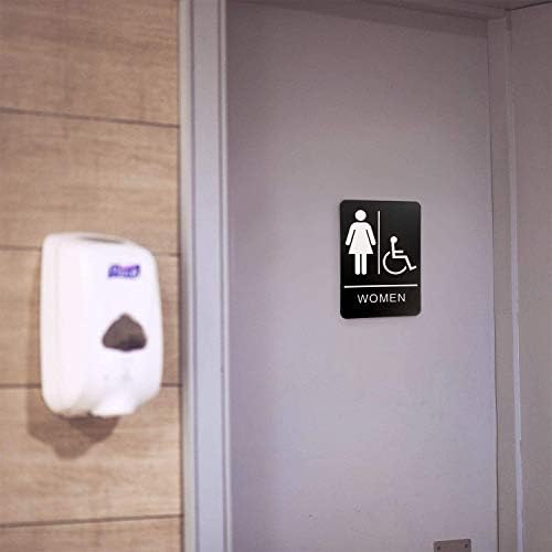 Znakovi za hendikepirane kupatilo i toaleta žena - ADA odobrila javna i privatna unutarnja vanjska područja