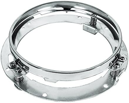 LX-LIGHT Silver 7-inčni okrugli LED farovi+7-inčni adapter prsten