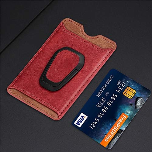 Zyzx telefonska kartica RFID Blokiranje, magnetni stickstand PU kožna lepka za lepljenje kreditnih kartica