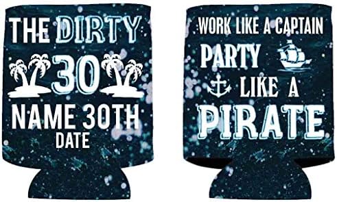 Hladnjaci victorystore-a i pića: Custom 30. rođendani mogu hladniji - prljavi trideset - djeluju kao kapetan, zabava poput gusara