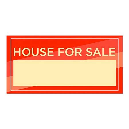 CGsignLab | Kuća na prodaju -Moderna dijagonala prozor Cling | 24 x12
