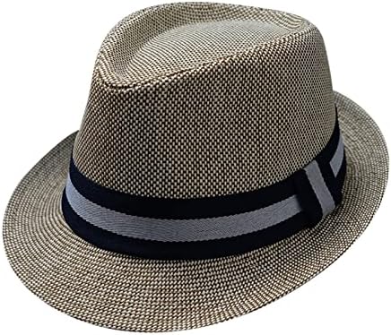 Šešir sa sjenom za muškarce i žene Retro Jazz šešir Soild Britanski šešir za sunce putni šešir za sunce džinovski šešir