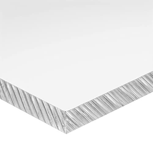 Ekstrudirani akrilni plastični Lim, jasan, debljine 1/4 x 24 u širokom x 24 u dugom