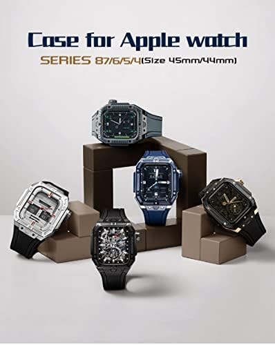 Dyizu luksuzni modifikacijski karijski sat za Apple Walt 6 5 4 SE 44mm čelični remen za IWatch serije 6