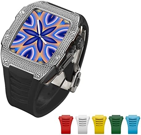 CGKE za Apple Watch 7 45mm Luksuzni dijamantski futrola napredovala karbonska futrola za iWatch seriju 6