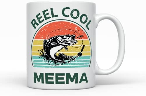 Reel Cool Meema šolja za kafu, smiješne Ideje Za poklon bake i djeda najbolji rođendanski poklon, Božićna