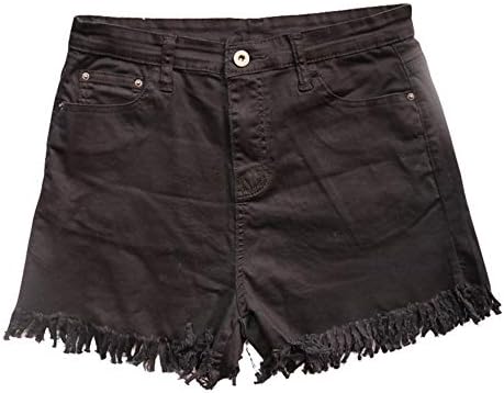 Andongnywell Ženski povremeni visoki porast srušenih sirovih hem rakijani traper hlače kratke hlače za kratke hlače