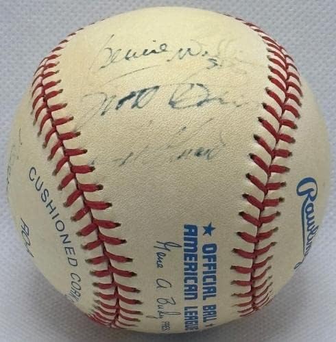 Derek Jeter 1998 Svjetska serija Multi potpisana lopta Brosius Williams Girardi JSA loa - autogramirani bejzbol
